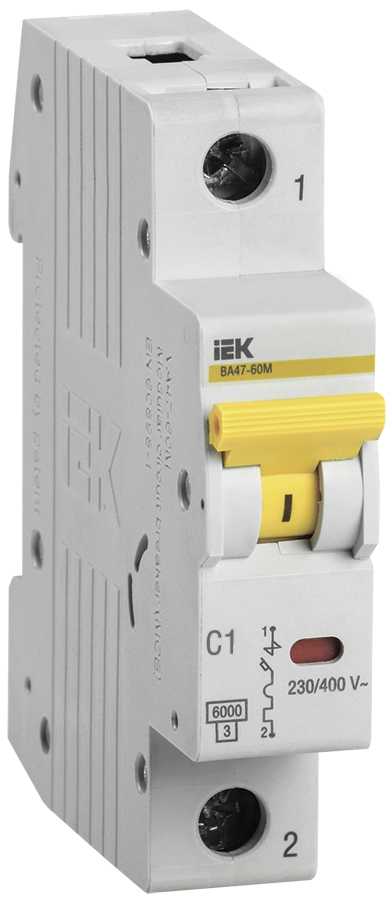 KARAT Авт. выкл. ВА47-60M 1P C 2А 6кА IEK