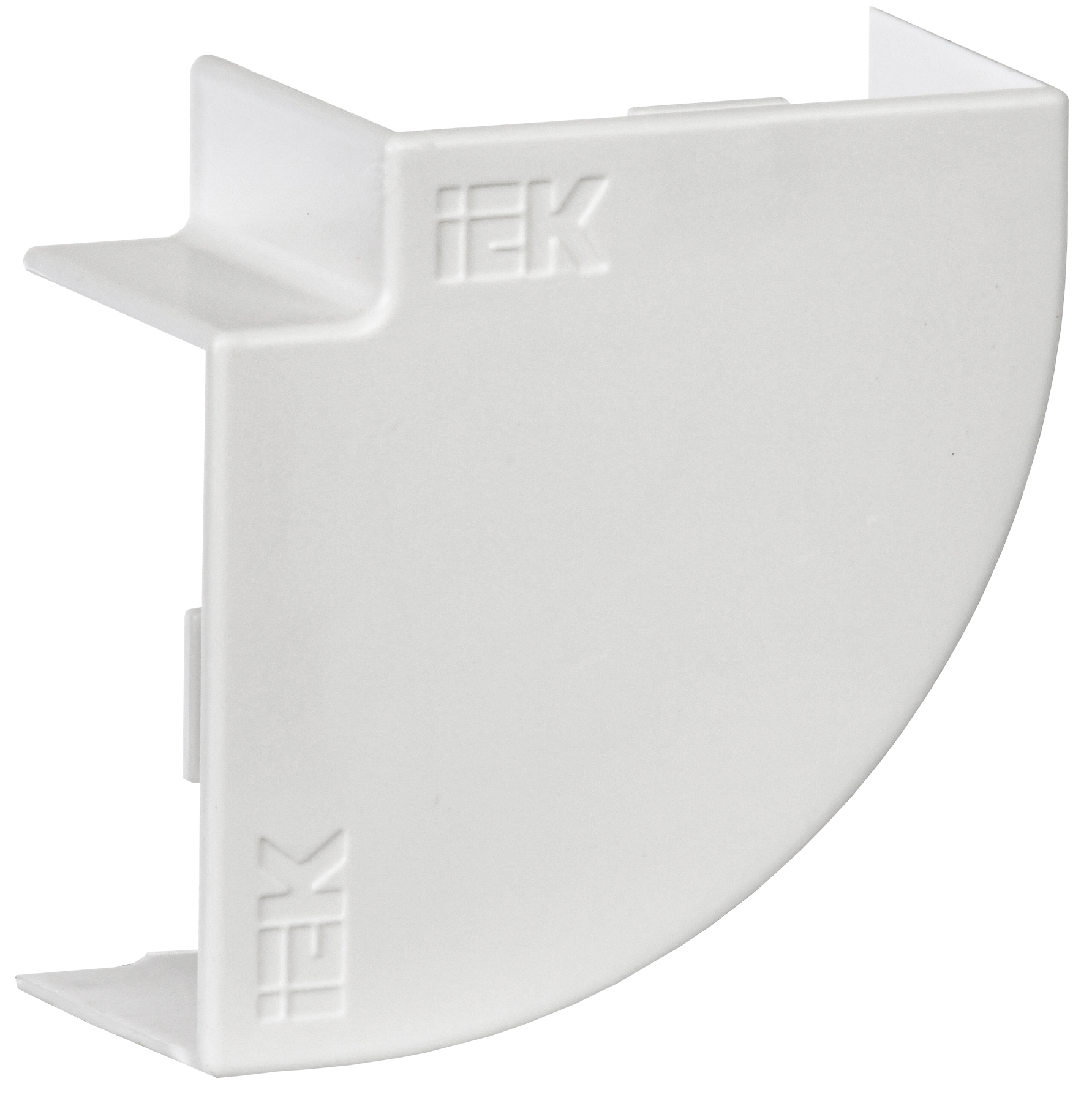 ELECOR Поворот на 90град КМП 25х25 белый (4шт/компл) IEK