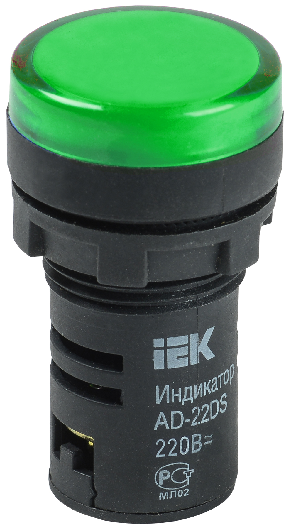 ***Лампа AD22DS(LED)матрица d22мм зеленый 24В AC/DC  ИЭК