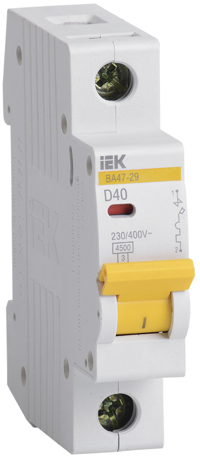 KARAT Авт. выкл. ВА47-29 1P D 40А 4.5кА IEK