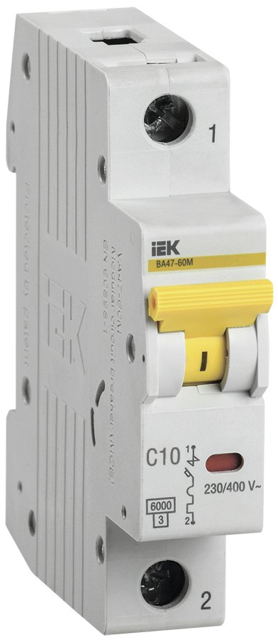 KARAT Авт. выкл. ВА47-60M 1P C 10А 6кА IEK