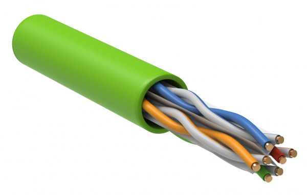 ITK Витая пара U/UTP кат.6 4x2х23AWG LSLTx зеленый (305м)