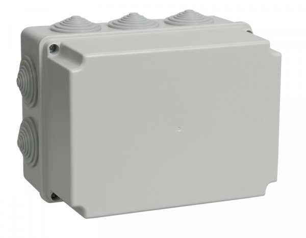 Коробка расп. КМ41246 о/п 190х140х120мм IP55 10вв. серая IEK