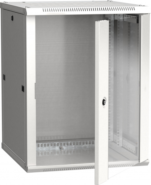 ITK Шкаф LINEA W 15U 600x600 мм дверь стекло, RAL7035