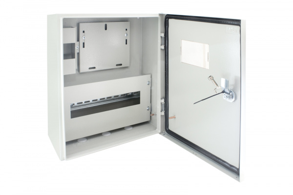 Корпус металлический ЩУ-1ф/1-0-12 IP66 (ЩУРН-1/12 IP66) (395х310х165) TDM