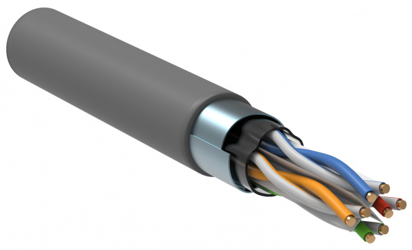 ITK Витая пара F/UTP кат.6 4x2х23AWG PVC серый (305м)