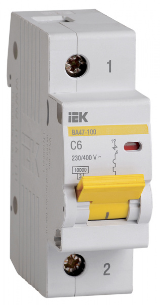 KARAT Авт. выкл. ВА47-100 1P C 6А 10кА IEK