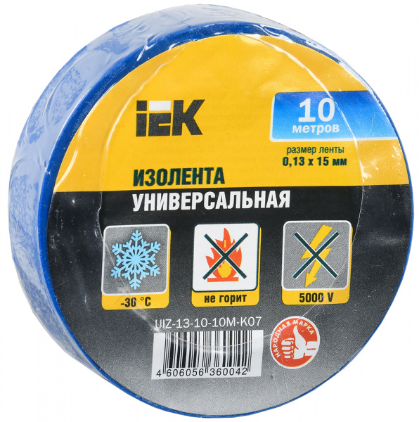 MIXTAPE 3 Изолента 0,13х15мм синяя 10м IEK