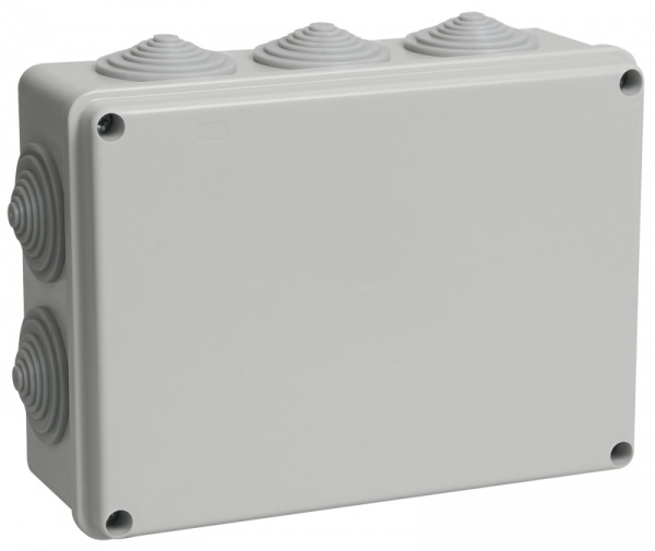 Коробка расп. КМ41243 о/п 190х140х70мм IP44 10 вв. серая IEK