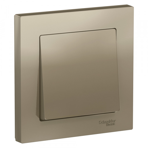 Выключатель 1-кл. AtlasDesign 10А IP20 (сх.1) в сборе шампань