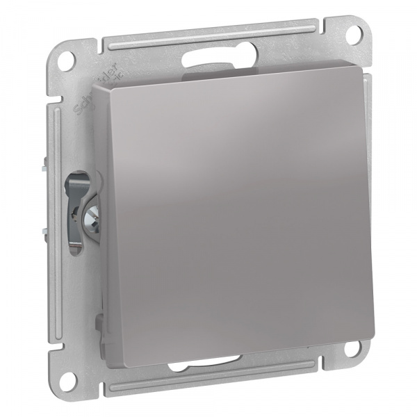 Переключатель проходной 1-кл. AtlasDesign 10А IP20 (сх.6) мех. алюм