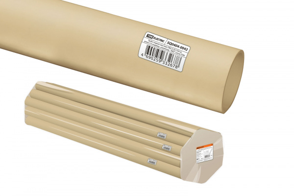 Труба гладкая жесткая ПВХ d 20 (104 м) длина 2 м индивид. штрихкод, "ЭКО" сосна TDM