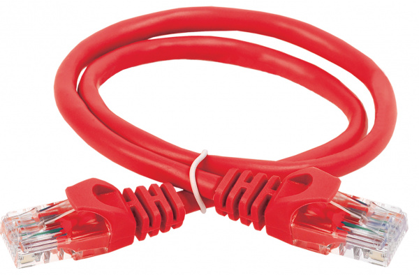 ITK Коммутационный шнур кат. 6 UTP PVC 1м красный