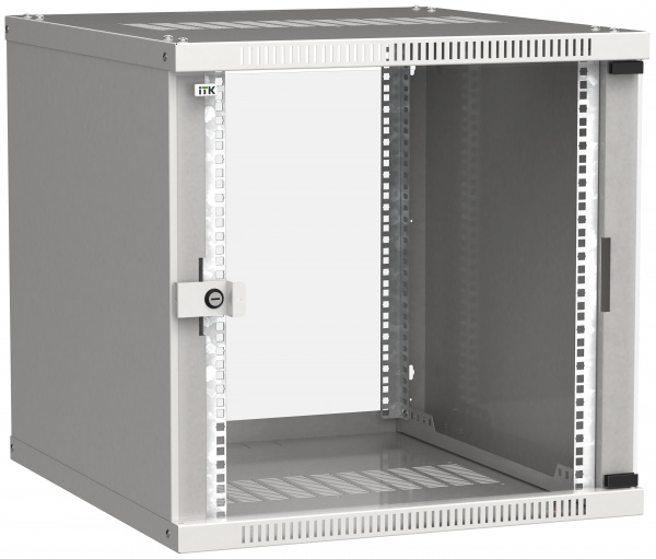 ITK Шкаф LINEA WE 9U 600x600мм дверь стекло серый