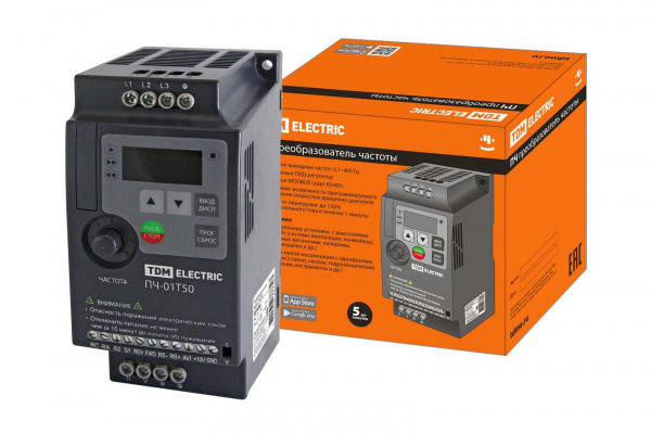 Преобразователь частоты ПЧ-01T50 380В 1,50кВт TDM