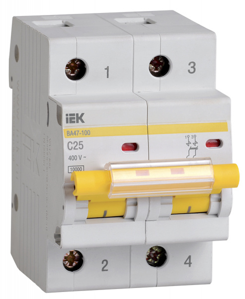KARAT Авт. выкл. ВА47-100 2P C 25А 10кА IEK