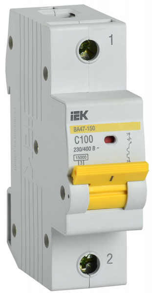 KARAT Авт. выкл. ВА47-150 1P C 100А 15кА IEK