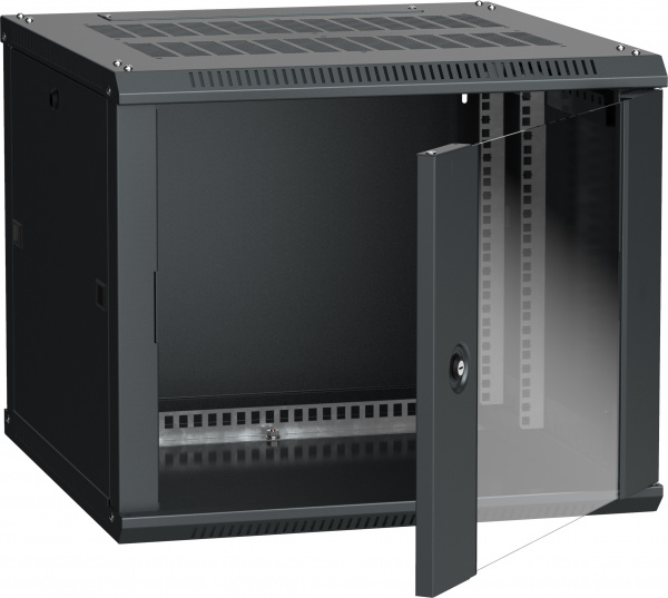 ITK Шкаф LINEA W 9U 600x600 мм дверь стекло, RAL9005